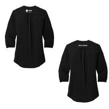 Load image into Gallery viewer, Women's 3/4 Sleeve Crepe Tunic Blouse
