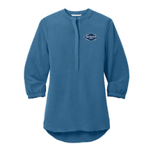 Load image into Gallery viewer, Women's 3/4 Sleeve Crepe Tunic Blouse