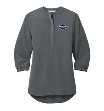 Load image into Gallery viewer, Women's 3/4 Sleeve Crepe Tunic Blouse