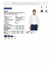 Load image into Gallery viewer, Men's Broadcloth Woven Dress Shirt