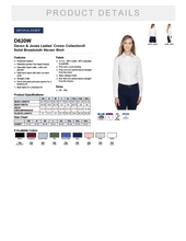 Load image into Gallery viewer, Women's Broadcloth Woven Dress Shirt