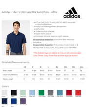 Cargar imagen en el visor de la galería, Men's Adidas Ultimate Solid Polo
