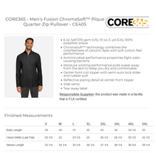 Cargar imagen en el visor de la galería, Men's Fusion ChromaSoft™ Pique 1/4 Zip Pullover
