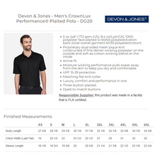 Cargar imagen en el visor de la galería, Men's Devon &amp; Jones CrownLux Performance Plaited Polo
