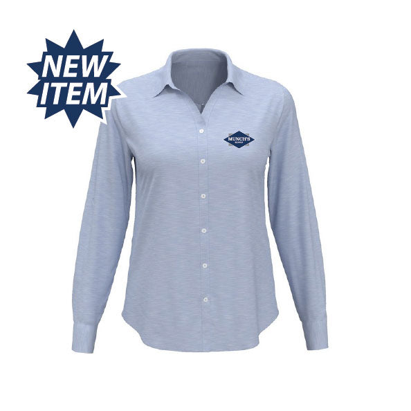 Women's Perry Ellis Heathered Woven Shirt